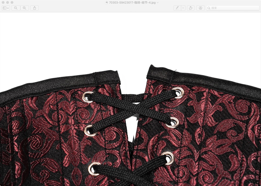 photo n°11 : Corset Sexy Glamour Laçage brocard