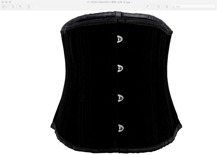 photo n°7 : serre-taille Sexy Glamour Laçage Velours noir